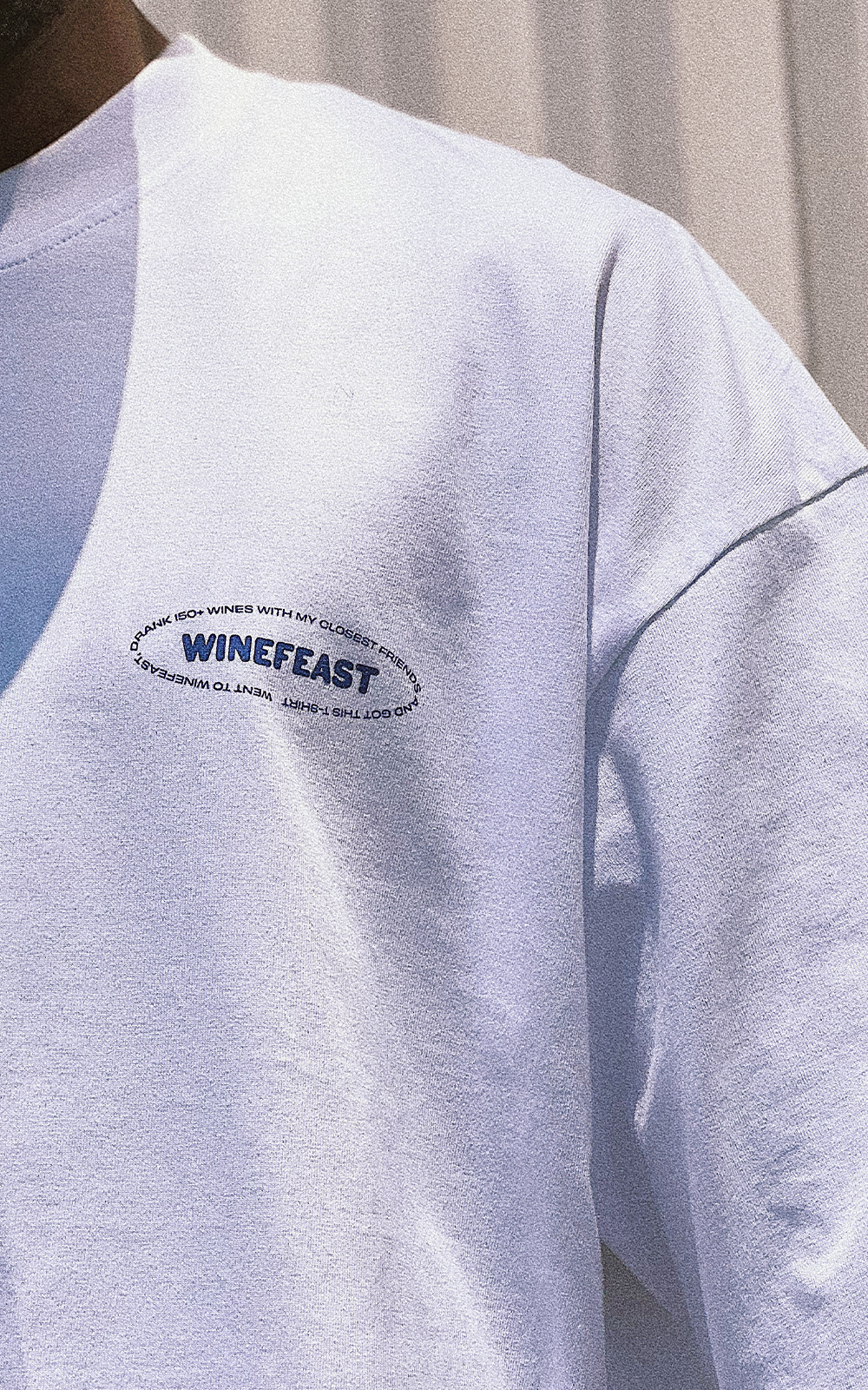 Winefeast Line-up Box Tee in Blue