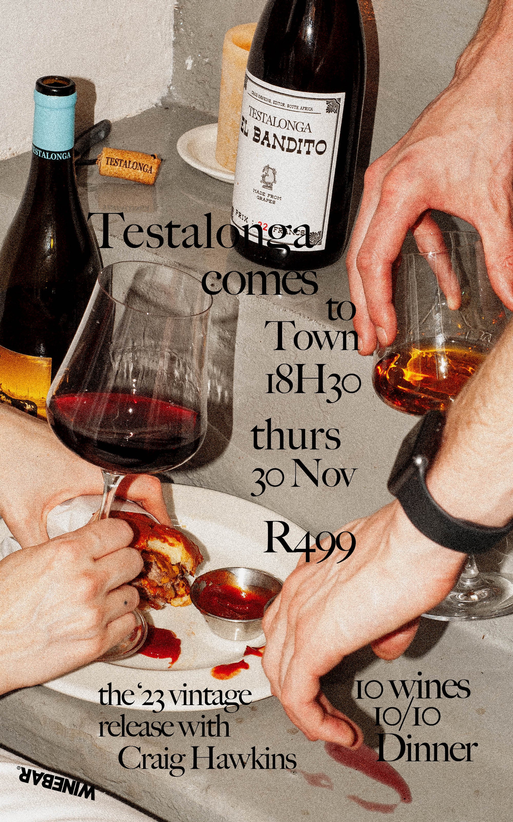 Testalonga Comes to Town '23 Release Dinner – Thurs 30 Nov